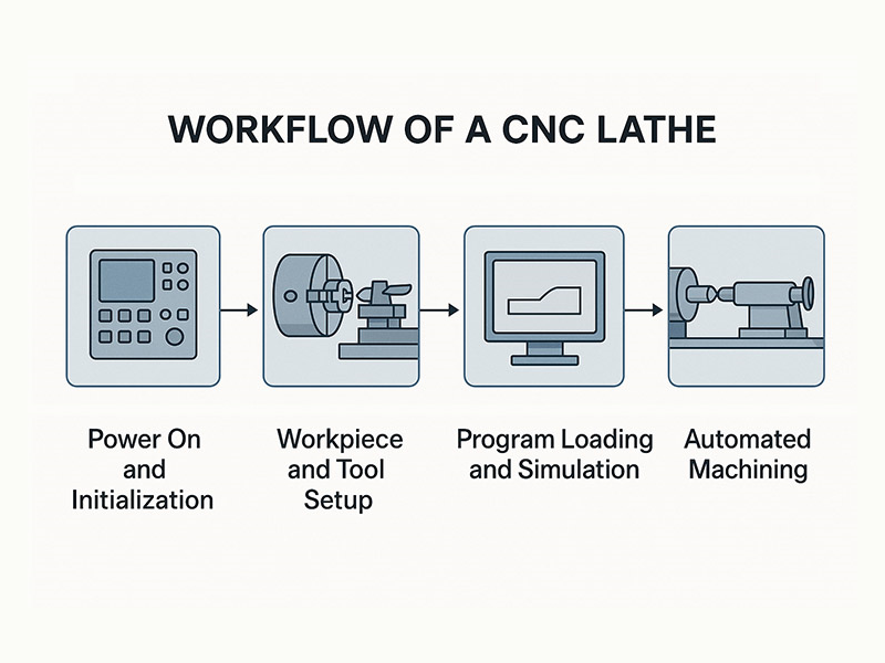 Workfolw of a CNC Lathe Workfolw of a CNC Lathe