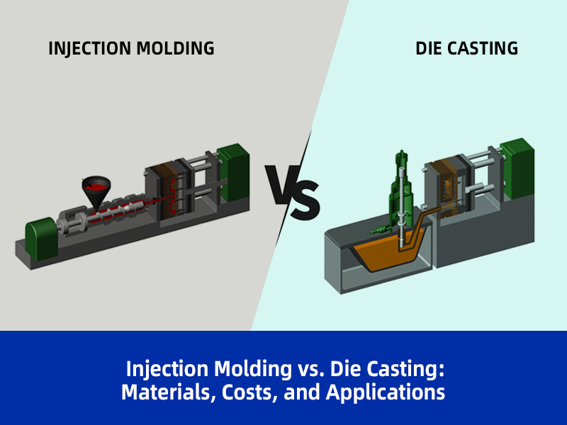 Moulage par injection vs. Moulage de matrices: matériaux, coûts et applications