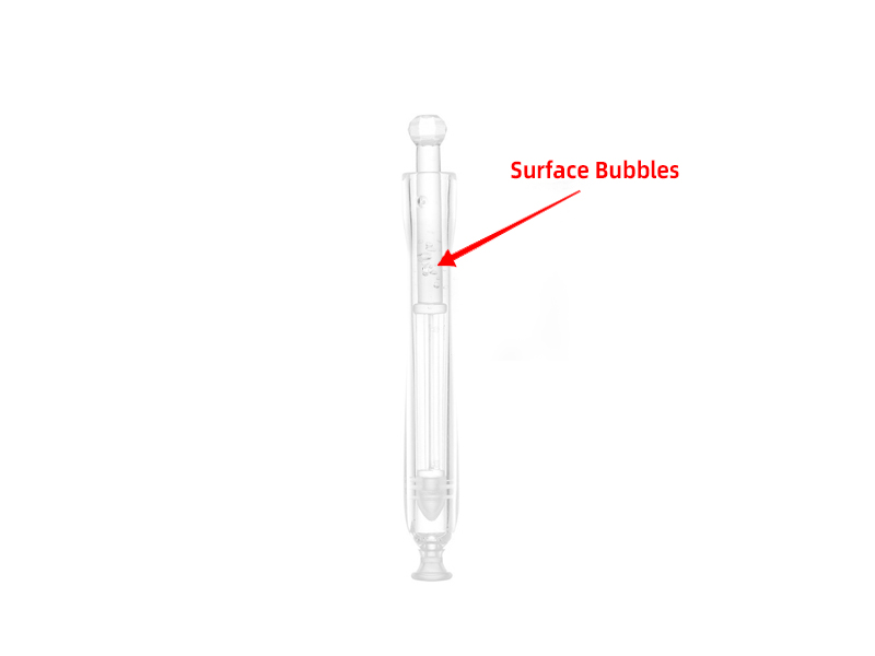 Surface Bubbles on Medical Device Housing