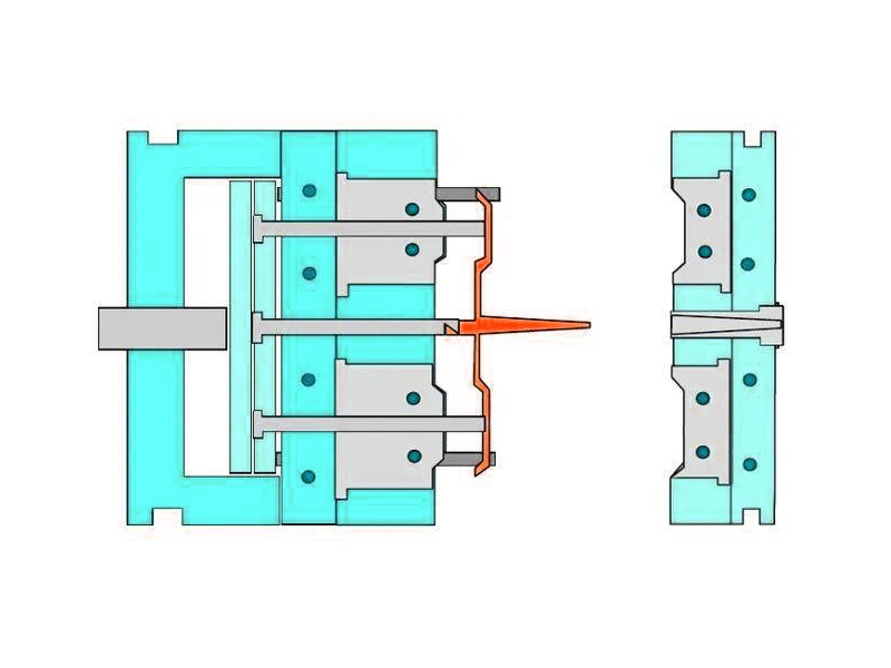 Single-Parting-Line-Injection-Mold