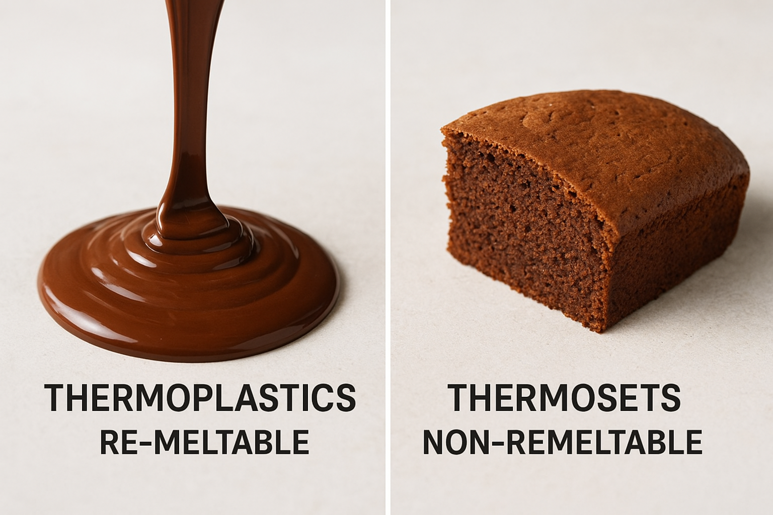thermoplastics-vs-thermosets-chocolate-vs-cake
