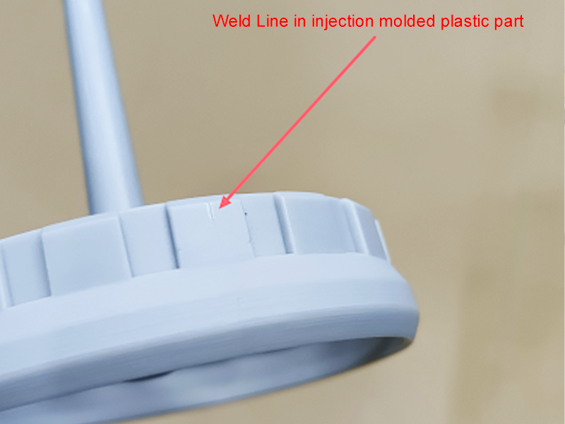 2Weld line in injection molding - defects in plastic molding