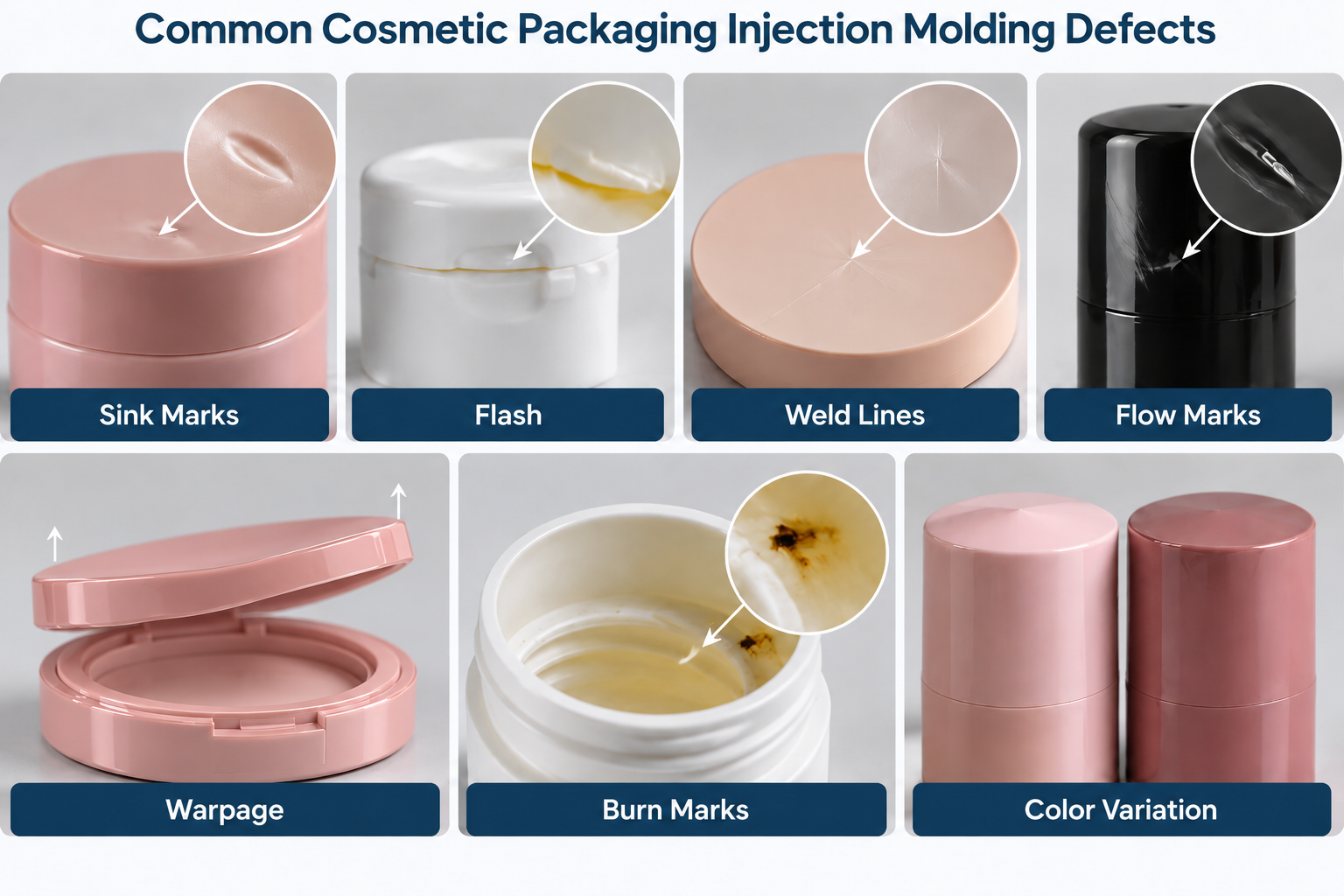 Common Cosmetic Packaging Injection Molding Defects